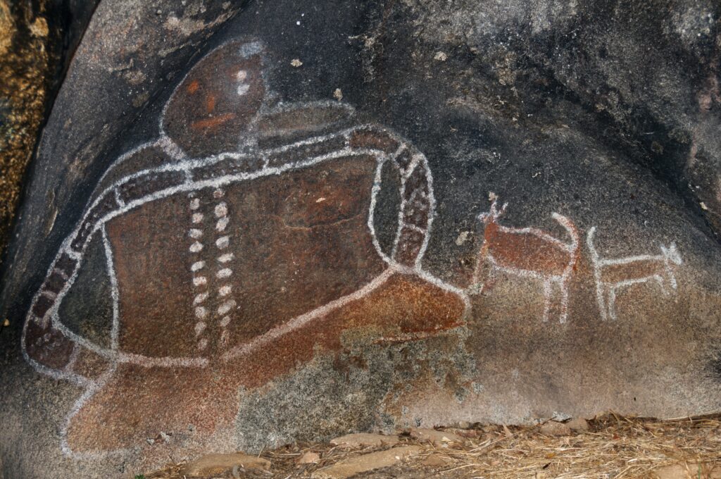 pitture rupestri aborigene a Bunjil's cave